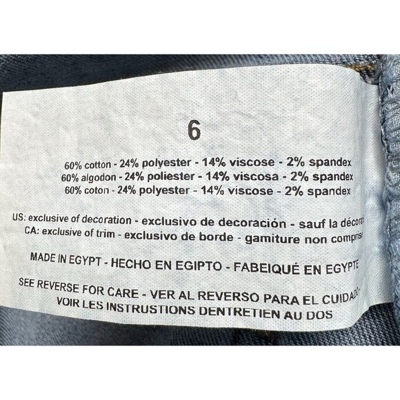 Gloria Vanderbilt Womens Size 6 Blue Denim Amanda Capri Classic Rise Slit New - Picture 7 of 8